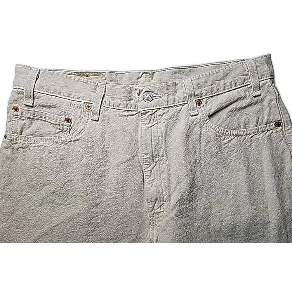 VTG Y2K‎ Levi's Jeans 550 Relaxed Fit Men's 36 Denim Shorts Tan Classic Cool EUC